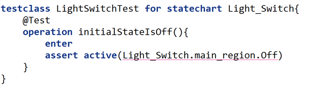 testclass with test for an initial state testclass with test for an initial state